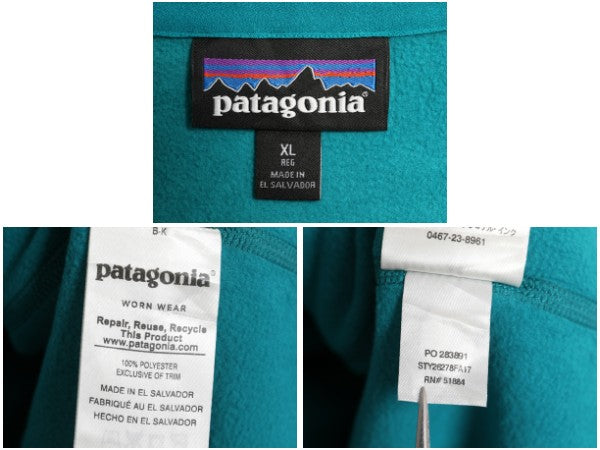 パタゴニア マイクロD ハーフジップ フリース プルオーバー レディース XL / 17年製 ロンT 長袖 Tシャツ ハイネック 大きいサイズ 企業物
