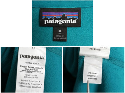 パタゴニア マイクロD ハーフジップ フリース プルオーバー レディース XL / 17年製 ロンT 長袖 Tシャツ ハイネック 大きいサイズ 企業物