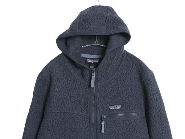 パタゴニア レトロ パイル フーディ ジャケット レディース L 19年製 ボア フリース パーカー アウトドア フルジップ ブルゾン ジャンパー