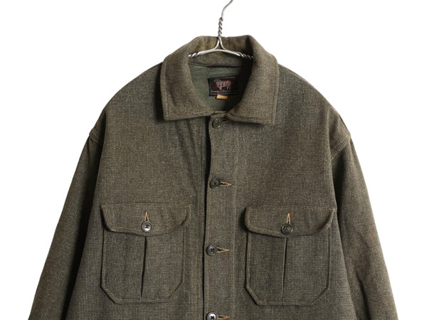 50s ★ ウールリッチ ウール ハンティング ジャケット メンズ L / ヴィンテージ ピンチェック マッキーノ クルーザー タイプ ロガー ワーク
