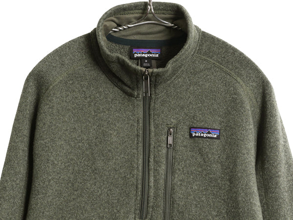 パタゴニア ベターセーター ハーフジップ メンズ М 古着 18年製 アウトドア フリース セーター 裏起毛 プルオーバー ジャケット グリーン