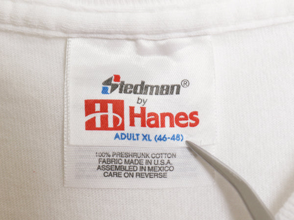 90s USA製 インディアンズ プリント 半袖 Tシャツ メンズ XL / オールド MLB オフィシャル バドワイザー 企業物 大リーグ 大きいサイズ 白
