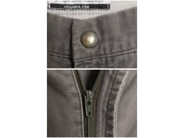 00s コロンビア コットン キャンバス パンツ メンズ 34 / オールド アウトドア ダック ストレート ワーク ボトムス ワンポイント シンプル