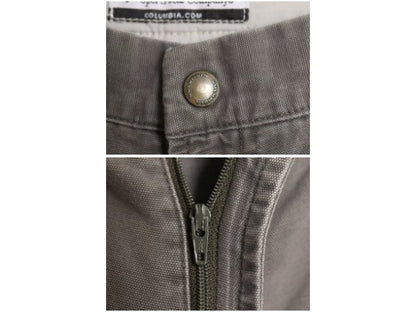 00s コロンビア コットン キャンバス パンツ メンズ 34 / オールド アウトドア ダック ストレート ワーク ボトムス ワンポイント シンプル