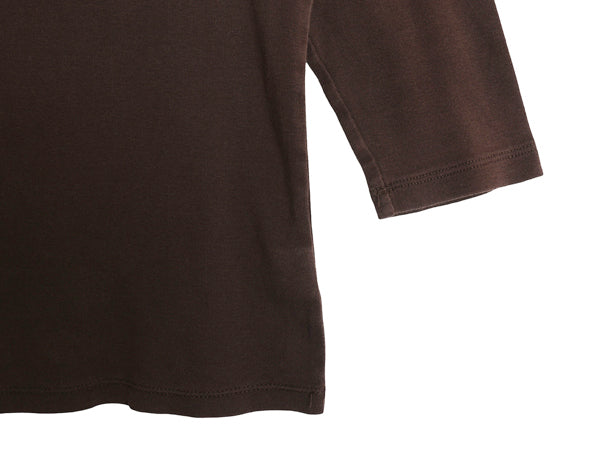 00s ローレン ラルフローレン ボートネック トリム 7分袖 Tシャツ レディース M オールド ポロ コットン ストレッチ リブ編み カットソー