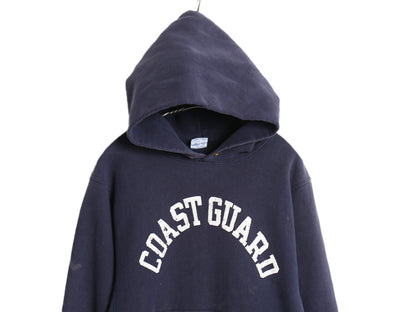 90s ★ チャンピオン リバースウィーブ コーストガード プリント スウェット パーカー メンズ M / オールド USA製 ミリタリー USCG 軍物 紺