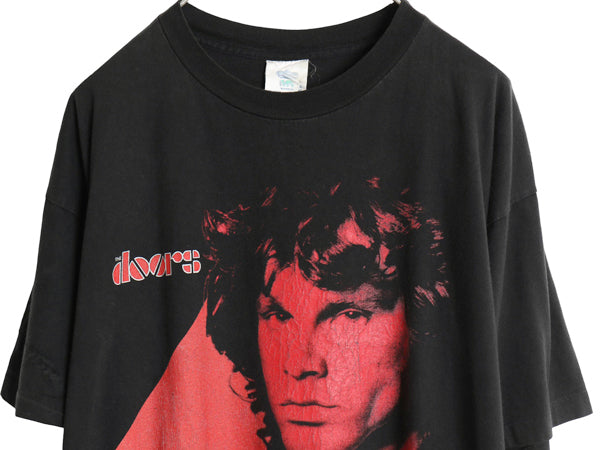 90s USA製 ドアーズ フォト プリント Tシャツ メンズ XL 古着 オールド 当時物 ジムモリソン グラフィック バンド ロック 大きいサイズ 黒