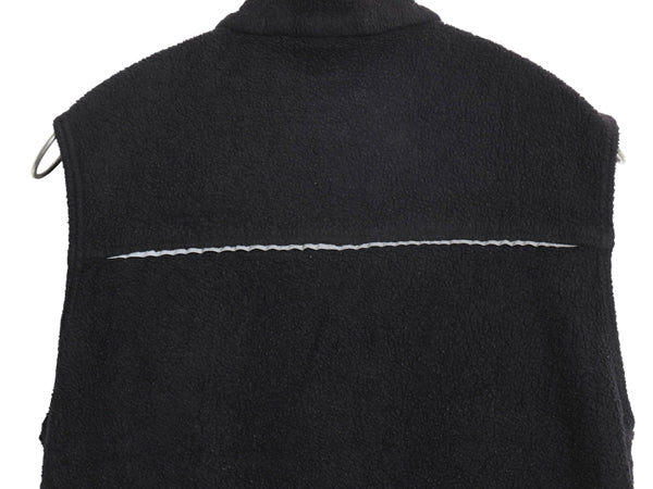 00s パタゴニア シンチラ ベスト キッズ XL レディース S 程 古着 05年製 オールド フリース フルジップ ハイネック アウトドア 重ね着 黒