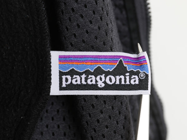 00s パタゴニア シンチラ ベスト キッズ XL レディース S 程 古着 05年製 オールド フリース フルジップ ハイネック アウトドア 重ね着 黒