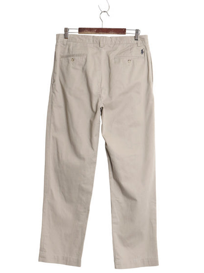 00s ポロ ラルフローレン コットン チノ パンツ メンズ 33 32 オールド ETHAN PANT スラックス チノパン ストレート ツータック ボトムス