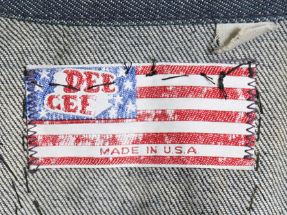 70s USA製 ★ DEE CEE ワッペン デニム ジャケット メンズ XS レディース S / 古着 ヴィンテージ トラッカー ジージャン 濃紺 バットダイ 