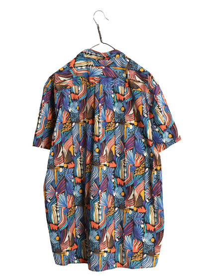 パタゴニア 総柄 半袖 シャツ メンズ XL / 23年製 50周年 記念 モデル アウトドア アロハ ハワイアン マルチカラー ゆったり 大きいサイズ