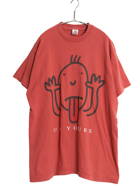 90s USA製 ジョーク キャラクター イラスト プリント Tシャツ メンズ XL / オールド アート ヘビーウェイト シングルステッチ 大きいサイズ