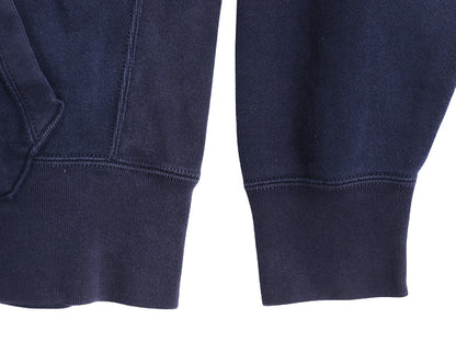 00s ポロ ラルフローレン スウェット フード パーカー メンズ L / オールド ラガー タイプ 裏起毛 トレーナー R-WING 刺繍 プルオーバー紺