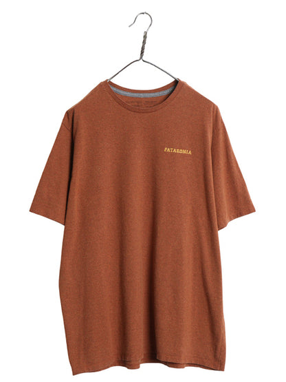 パタゴニア 両面 プリント 半袖 Tシャツ メンズ L / アウトドア バックプリント グラフィック アート イラスト クルーネック カットソー 