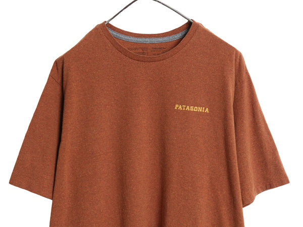 パタゴニア 両面 プリント 半袖 Tシャツ メンズ L / アウトドア バックプリント グラフィック アート イラスト クルーネック カットソー 