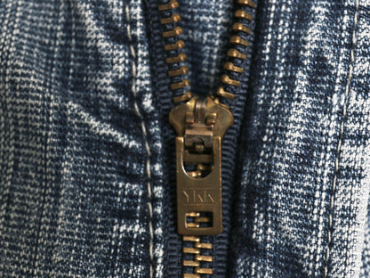 00s ☆ JNCO JEANS デニム ペインター ショーツ メンズ レディース 32 古着 オールド Y2K ストリート バギー ショートパンツ クラウン 刺繍