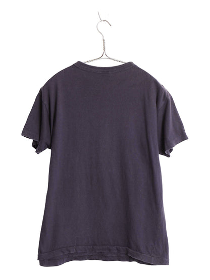 80s USA製 チャンピオン プリント Tシャツ メンズ L 小さめ M 程 ヴィンテージ トリコタグ 100% コットン 陸上 スクール シングルステッチ