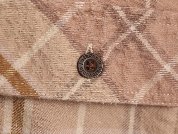 パタゴニア ロングスリーブ フィヨルド フランネル シャツ レディース S / 22年製 オーガニック コットン ネルシャツ チェック 長袖シャツ