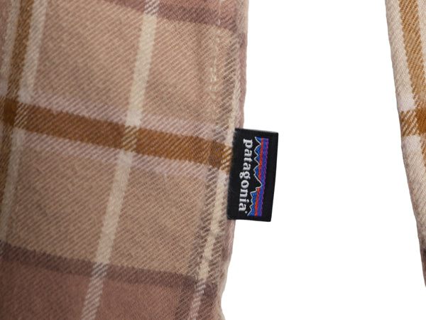 パタゴニア ロングスリーブ フィヨルド フランネル シャツ レディース S / 22年製 オーガニック コットン ネルシャツ チェック 長袖シャツ