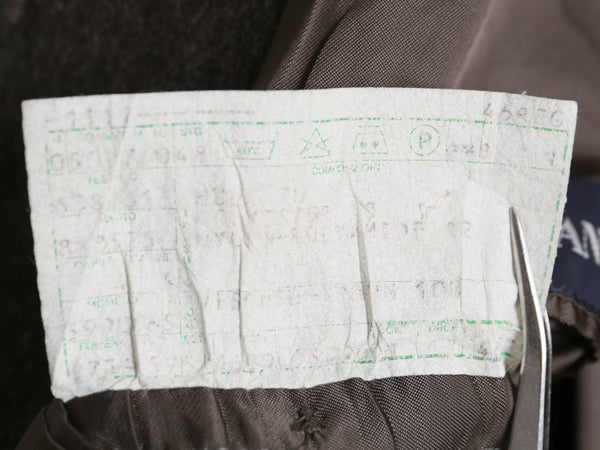 90s イタリア製 エンポリオ アルマーニ ダブルブレスト チェスター コート メンズ XL 程/ 高級 ウール フィールド ロングコート ブラウン