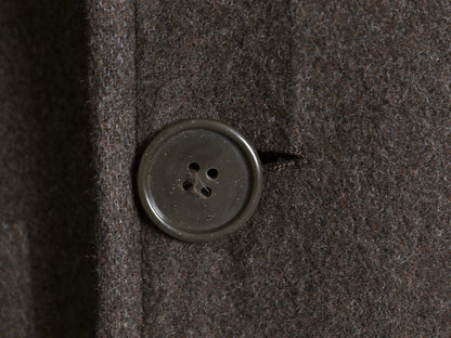 90s イタリア製 エンポリオ アルマーニ ダブルブレスト チェスター コート メンズ XL 程/ 高級 ウール フィールド ロングコート ブラウン