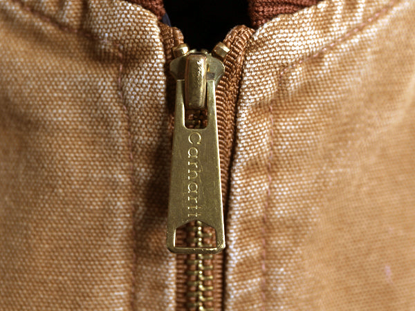 US企画 カーハート 中綿 ダック ベスト メンズ XL / フルジップ ナイロン キルティング ライナー 重ね着 前開き 廃盤 ワーク 大きいサイズ