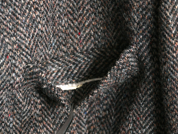 80s USA製 ハリスツイード テーラード ジャケット メンズ L / ヴィンテージ ブレザー ウール ツイード トラッド ヘリンボーン マルチカラー