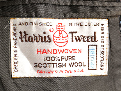 80s USA製 ハリスツイード テーラード ジャケット メンズ L / ヴィンテージ ブレザー ウール ツイード トラッド ヘリンボーン マルチカラー