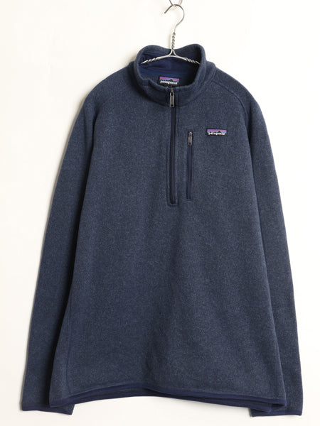 パタゴニア ベターセーター ハーフジップ メンズ XL 17年製 フリース セーター プルオーバー ジャケット 裏起毛 大きいサイズ ブルゾン 紺