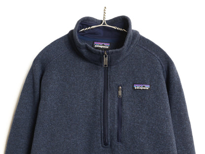 パタゴニア ベターセーター ハーフジップ メンズ XL 17年製 フリース セーター プルオーバー ジャケット 裏起毛 大きいサイズ ブルゾン 紺
