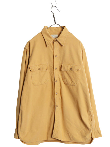 70s USA製 筆記体タグ エルエルビーン シャモア クロス 長袖 シャツ メンズ XL 程/ ヴィンテージ ネルシャツ ヘビーウェイト 大きいサイズ