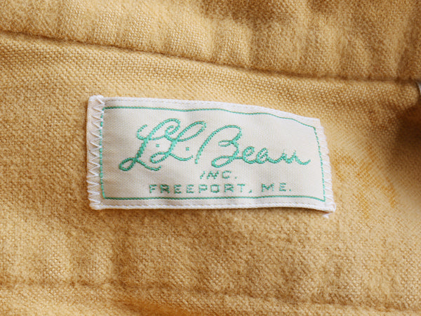 70s USA製 筆記体タグ エルエルビーン シャモア クロス 長袖 シャツ メンズ XL 程/ ヴィンテージ ネルシャツ ヘビーウェイト 大きいサイズ