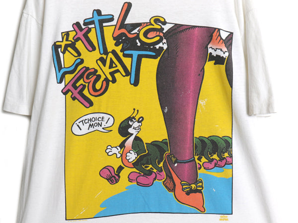 90s USA製 ☆ リトルフィート ツアー イラスト プリント Tシャツ