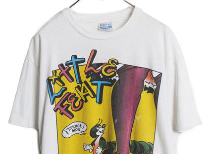 90s USA製 ★ リトルフィート ツアー イラスト プリント Tシャツ メンズ XL オールド 当時物 オフィシャル バンド ロック シングルステッチ