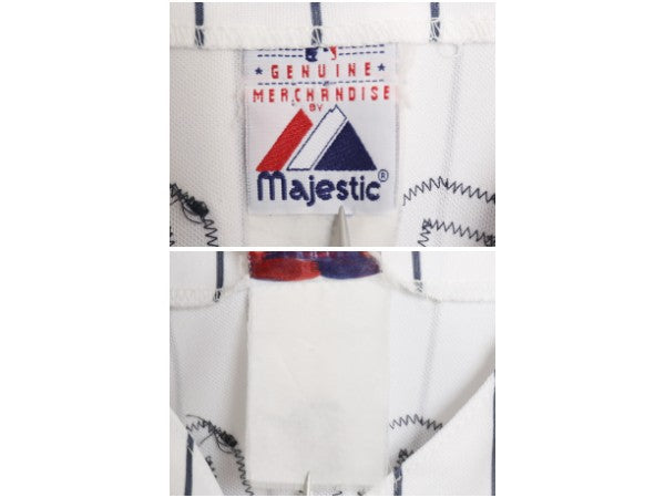 ヤンキース ベースボール シャツ メンズ XL 程 MLB オフィシャル マジェスティック 大リーグ ユニフォーム ゲームシャツ 野球 大きいサイズ