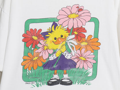 90s スージーズー イラスト プリント 半袖 Tシャツ メンズ レディース L / オールド オフィシャル シングルステッチ キャラクター フラワー