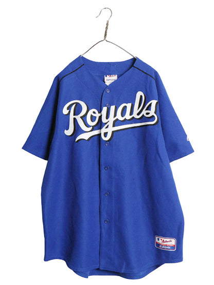 USA製 ロイヤルズ ベースボール シャツ メンズ XL / MLB オフィシャル マジェスティック 大リーグ ユニフォーム ゲームシャツ 大きいサイズ