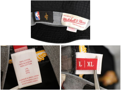 ミッチェルアンドネス クリーブランド キャバリアーズ コットン バケット ハット メンズ レディース L XL / 帽子 キャップ NBA バスケ 黒
