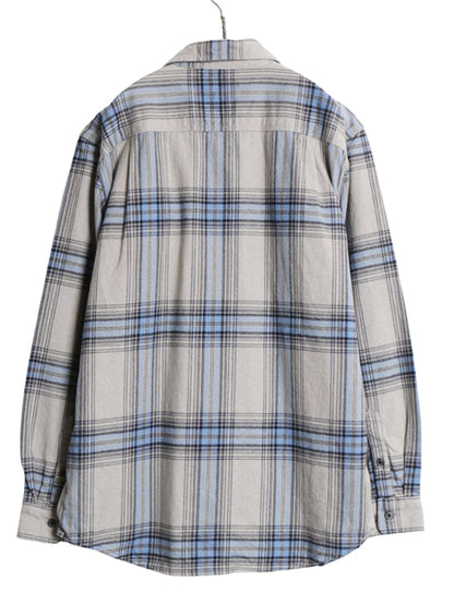 US企画 カーハート 長袖 ヘビー フランネル シャツ メンズ M / チェック LOOSE FIT ネルシャツ ワーク コットン ワンポイント マルチカラー