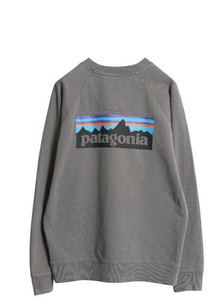 パタゴニア 両面 プリント スウェット メンズ M / 20年製 アウトドア トレーナー カットソー ワンポイント長袖 Tシャツ ロンT シンプル 灰
