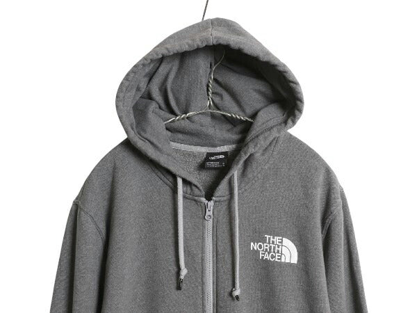ノースフェイス フルジップ スウェット フード パーカー メンズ XL 古着 トレーナー 裏起毛 ワンポイント シンプル トップス 大きいサイズ