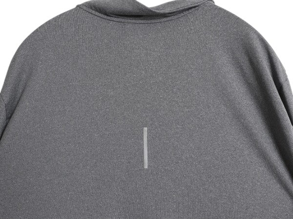 ノースフェイス ハーフジップ 長袖 Tシャツ メンズ XL 古着 ロンT ハイネック ストレッチ インナー カットソー ストレッチ 大きいサイズ 灰