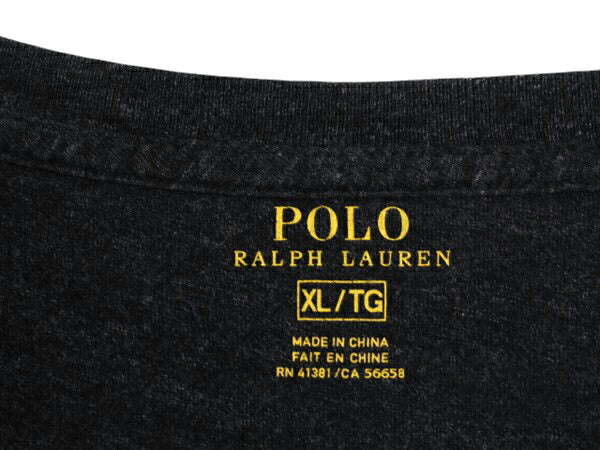 ポロ ラルフローレン 長袖 Tシャツ メンズ XL / ロンT コットン ワンポイント ロングスリーブ カットソー シングルステッチ 大きいサイズ