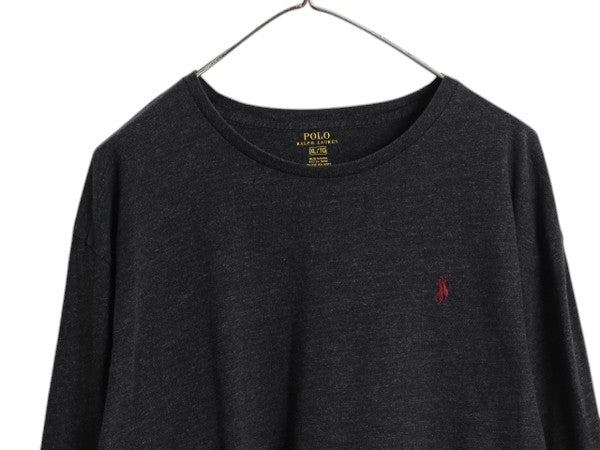 ポロ ラルフローレン 長袖 Tシャツ メンズ XL / ロンT コットン ワンポイント ロングスリーブ カットソー シングルステッチ 大きいサイズ