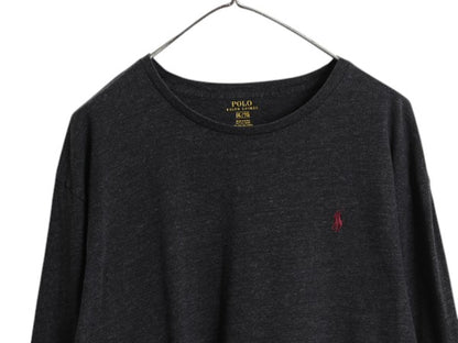 ポロ ラルフローレン 長袖 Tシャツ メンズ XL / ロンT コットン ワンポイント ロングスリーブ カットソー シングルステッチ 大きいサイズ