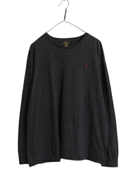 ポロ ラルフローレン 長袖 Tシャツ メンズ XL / ロンT コットン ワンポイント ロングスリーブ カットソー シングルステッチ 大きいサイズ