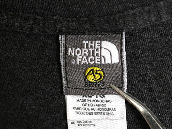 ノースフェイス 両面 プリント 長袖 Tシャツ メンズ XL / ロンT グラフィック バックプリント カットソー 大きいサイズ A5 シリーズ グレー