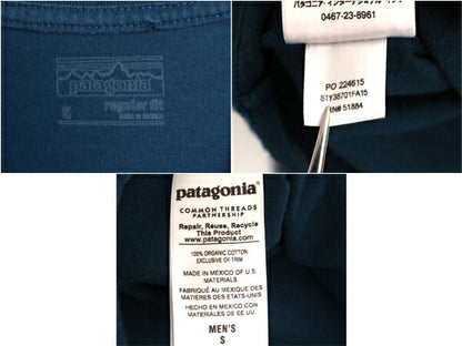 パタゴニア 両面 プリント 長袖 Tシャツ メンズ S / 古着 15年製 アウトドア バックプリント フィッシュ グラフィック イラスト カットソー