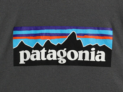 パタゴニア 両面 プリント 長袖 Tシャツ レディース XL / 古着 アウトドア ロンT ロングスリーブ ロゴT P6 バックプリント 大きいサイズ 灰